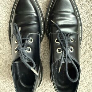 Rag & Bone Women Black Leather Oxfords
